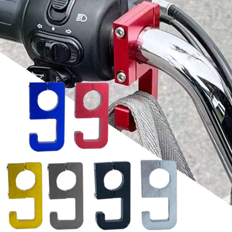 2pcs Motorcycle Type 69 Aluminum Alloy Multifunctional Helmet Hook(Red)