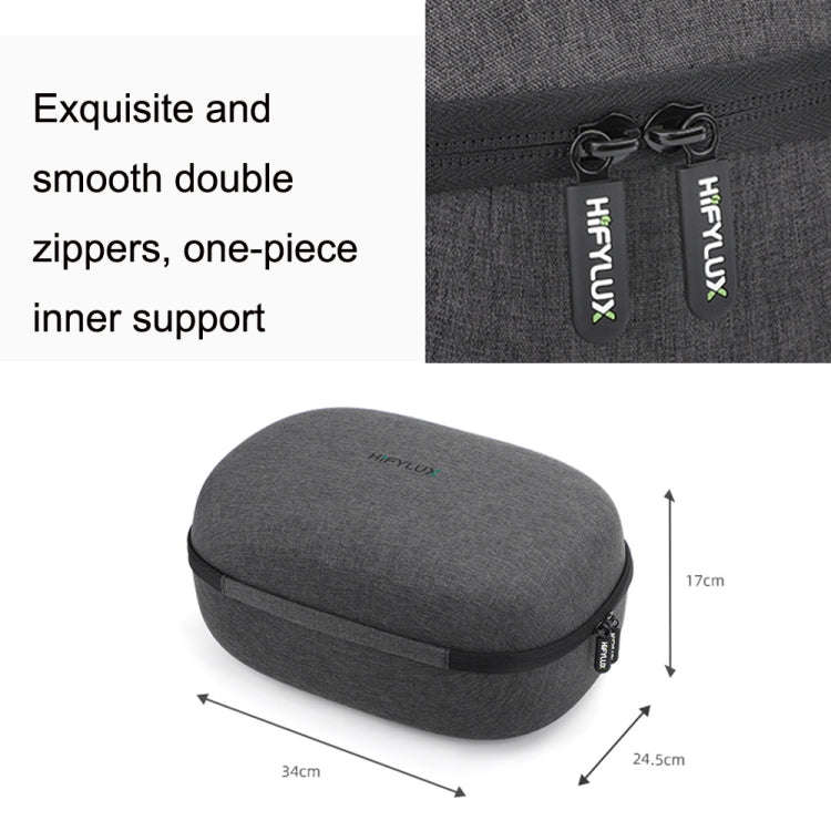For PlayStation VR2 Hifylux PS-BF28 Storage Bag Headset Controller Protective Suitcase(Black)