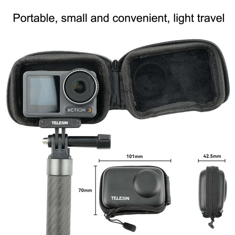 For DJI Osmo Action 3 TELESIN OA-BAG-002 Body Protective Bag Mini Storage Package Camera Accessor...