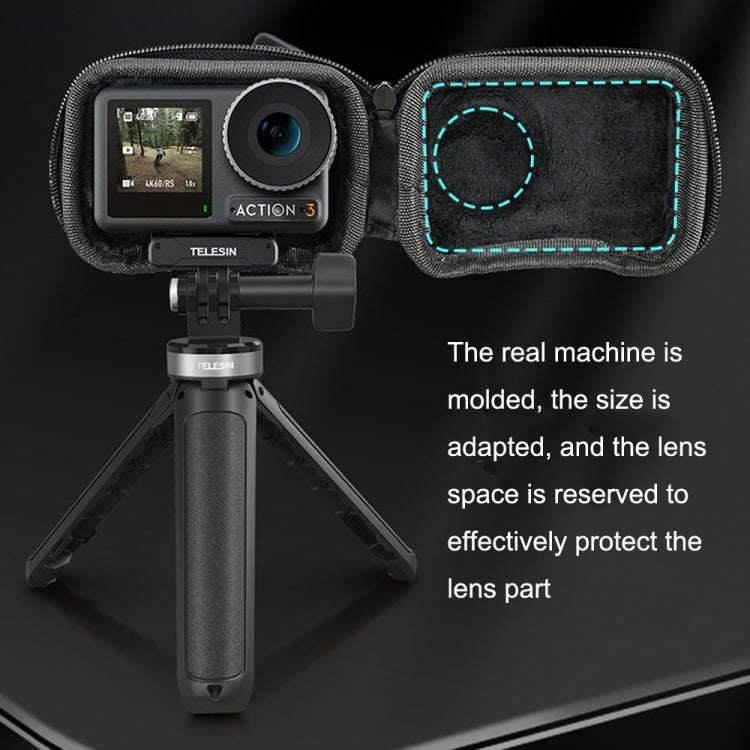 For DJI Osmo Action 3 TELESIN OA-BAG-002 Body Protective Bag Mini Storage Package Camera Accessor...