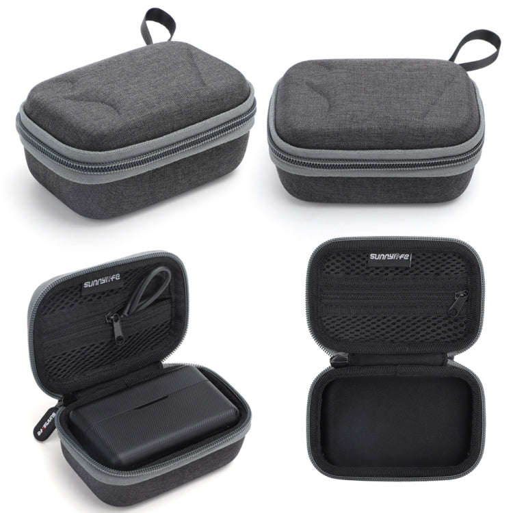 For DJI MIC Sunnylife B557 Wireless Microphone Portable Protective Box Storage Bag(Dark Gray)