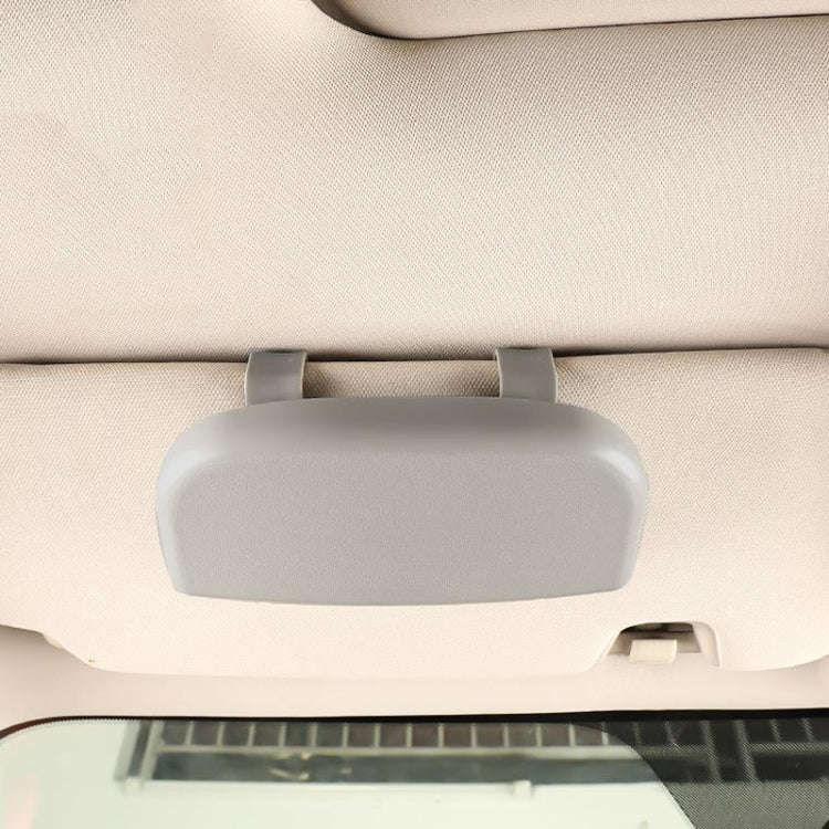 Multifunctional Car Glasses Box Car Sunshine Board Tickets Glasses Clamp(Grey)