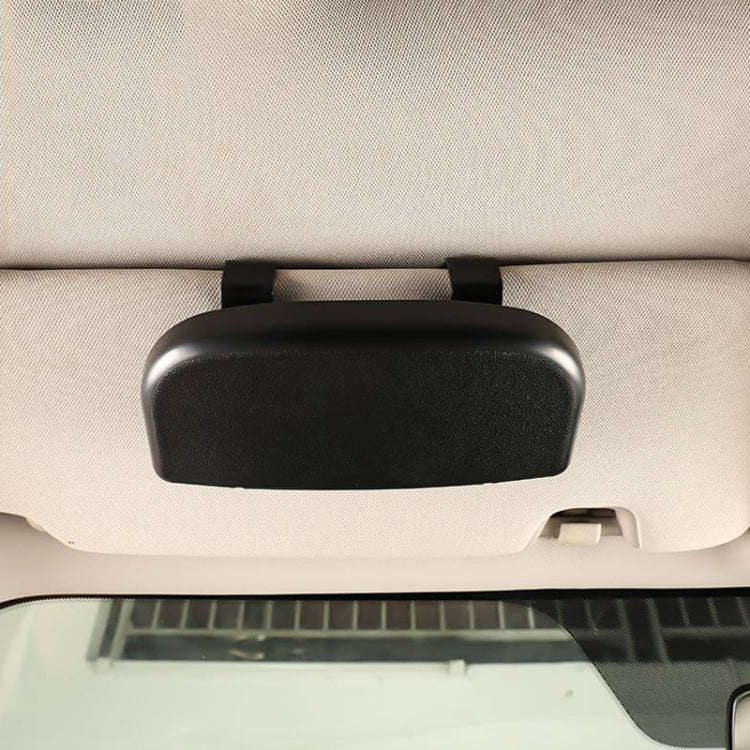 Multifunctional Car Glasses Box Car Sunshine Board Tickets Glasses Clamp(Black)