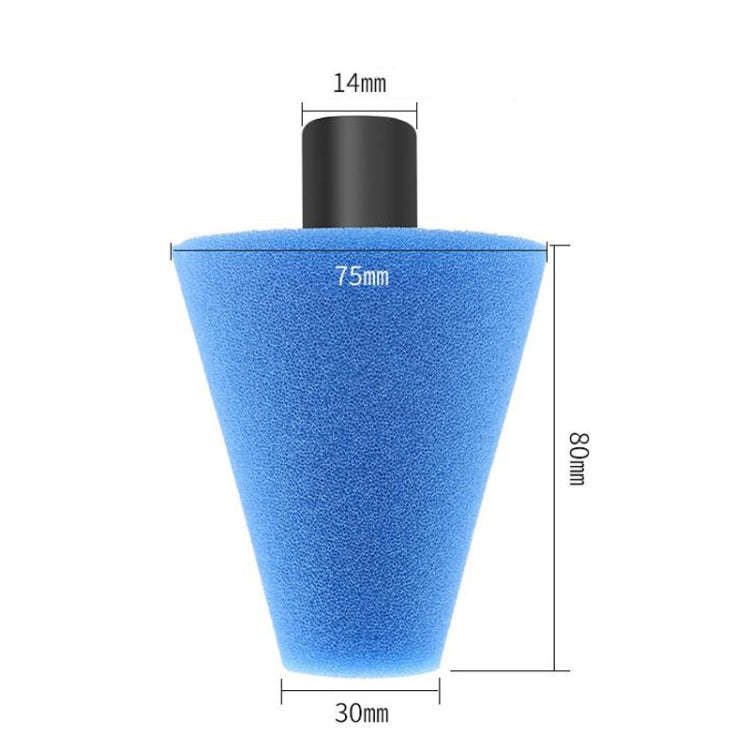 Car Cone Wheel Polishing Sponge M14 Detail Waxing Sponge Wheel(Red)