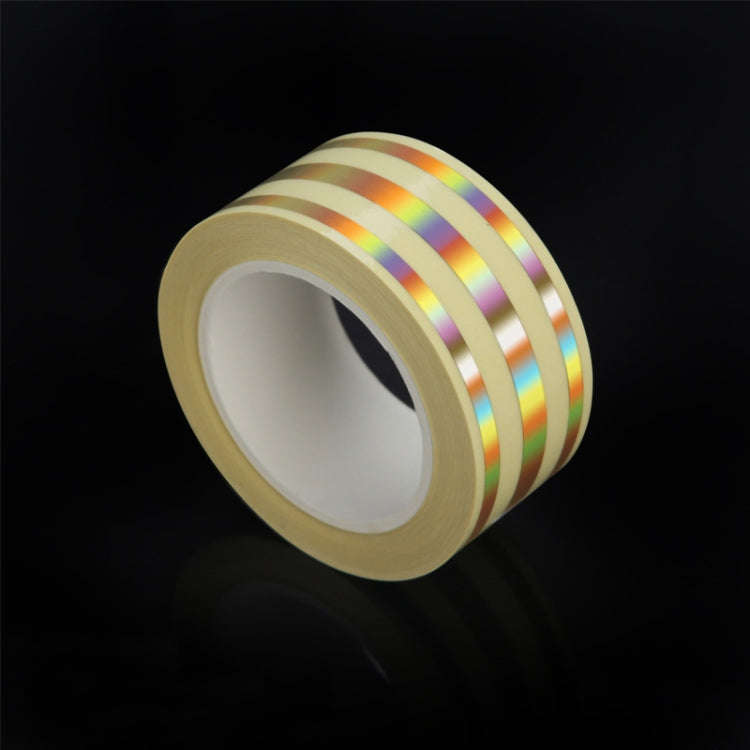 2.5cm x 5m  Golden Tile Gap Tape Waterproof PVC Self Adhesive Sticker(Laser)