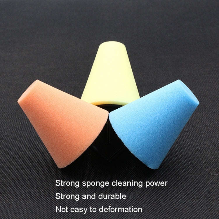 Car Cone 3 inch Polishing Sponge Waxing Sponge Wheel(Blue)