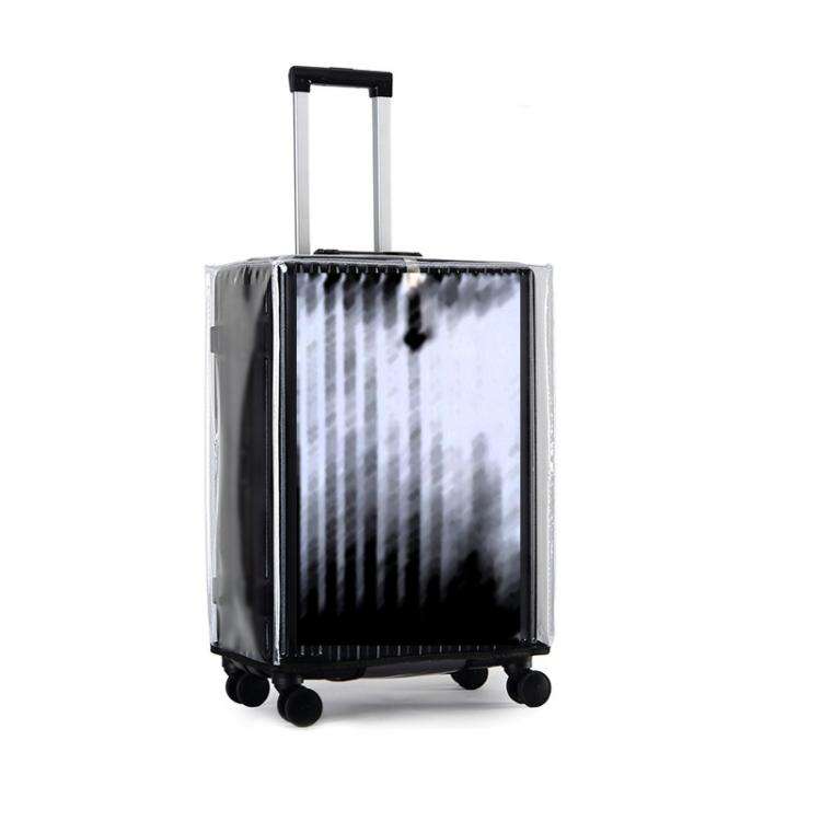 20 Inch Rimless Transparent Waterproof PVC Trolley Suitcase Cover Dustproof Protective Cover