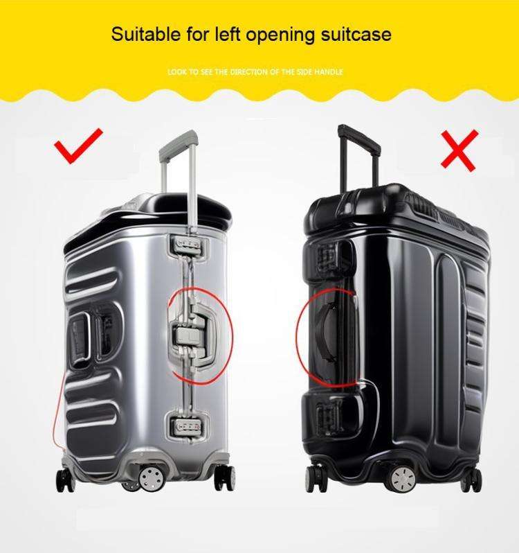 20 Inch Rimless Transparent Waterproof PVC Trolley Suitcase Cover Dustproof Protective Cover