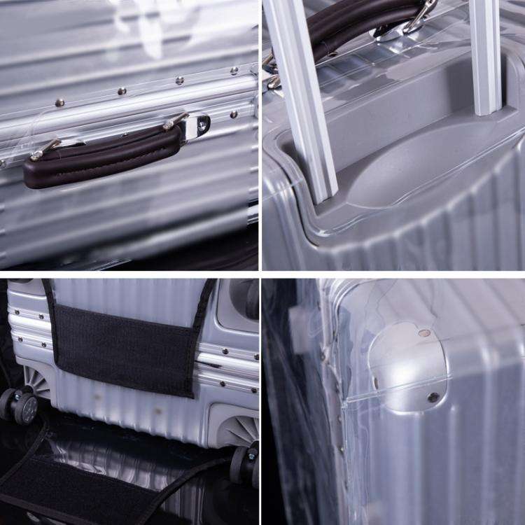20 Inch Rimless Transparent Waterproof PVC Trolley Suitcase Cover Dustproof Protective Cover