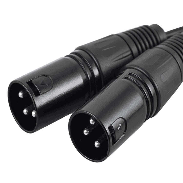 2RCA To 2XLR Speaker Canon Cable Audio Balance Cable, Size: 3m(Dual Lotus To Dual Canon Male)