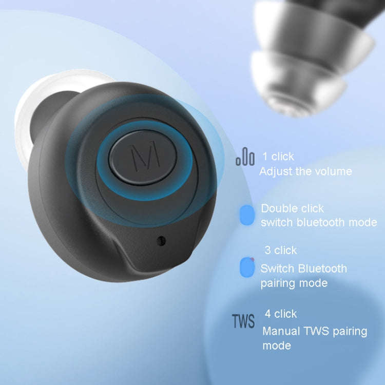 GM-903 Bluetooth Dual Host Digital Hearing Aids LCD Display Elderly Sound Amplifier(Black)