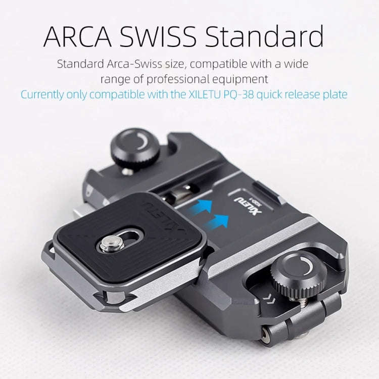 XILETU DSLR Camera Gimbal Arca Swiss Quick Release Plate Clamp,Spec: With Pad