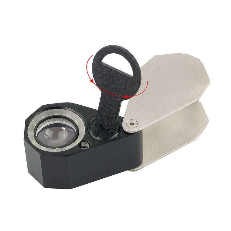 MG7802 30X 6LEDs + 7UV Lamps Jewelry Appreciation Magnifying Glass(Round)