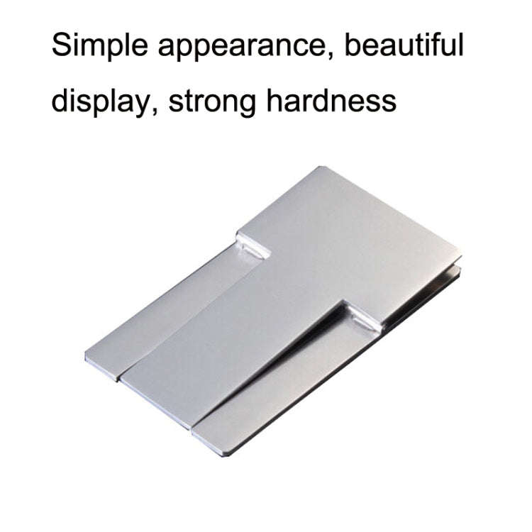 2pcs Stainless Steel Cigar Holder Portable Folding Cigarette Holder(Silver)