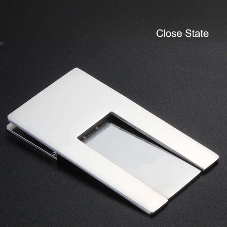 2pcs Stainless Steel Cigar Holder Portable Folding Cigarette Holder(Silver)