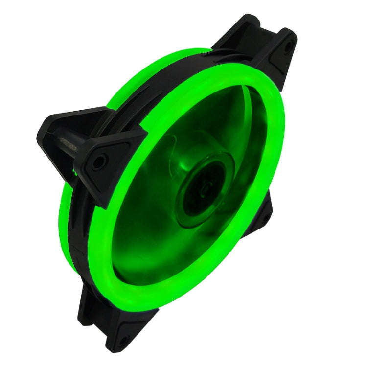 COOLMOON 12cm Dual Aperture Computer Mainframe Chassis Dual Interface Fan(Green)