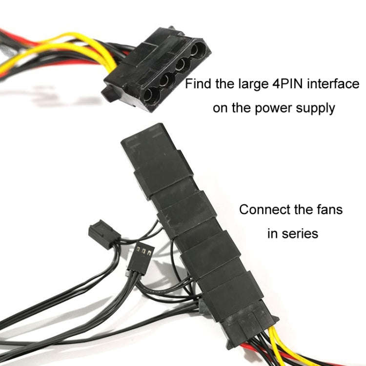 COOLMOON 12cm Dual Aperture Computer Mainframe Chassis Dual Interface Fan(Colorful)