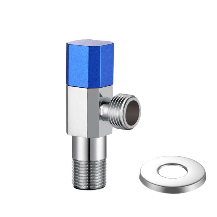 Hot and Cold Water Pipe Faucet 4 Points Water Stop Switch Valve, Style: Eight-side Blue Label All...