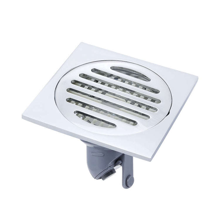 VP403 Thickened Electroplating Stainless Steel Floor Drain(Chrome Plated With ABS Straight Row)