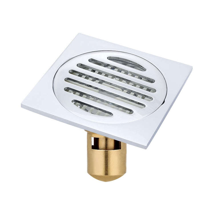 VP403 Thickened Electroplating Stainless Steel Floor Drain(Chrome Plated With 5.5 Anti-odor Coppe...
