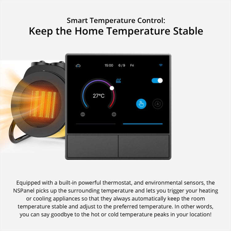 Sonoff NSPanel WiFi Smart Scene Switch Thermostat Temperature All-in-One Control Touch Screen, EU...