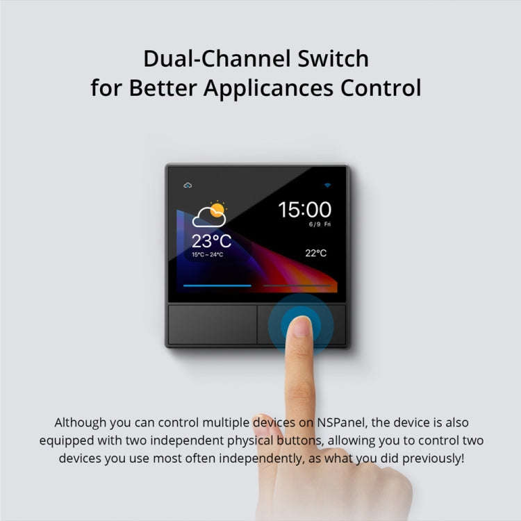 Sonoff NSPanel WiFi Smart Scene Switch Thermostat Temperature All-in-One Control Touch Screen, EU...