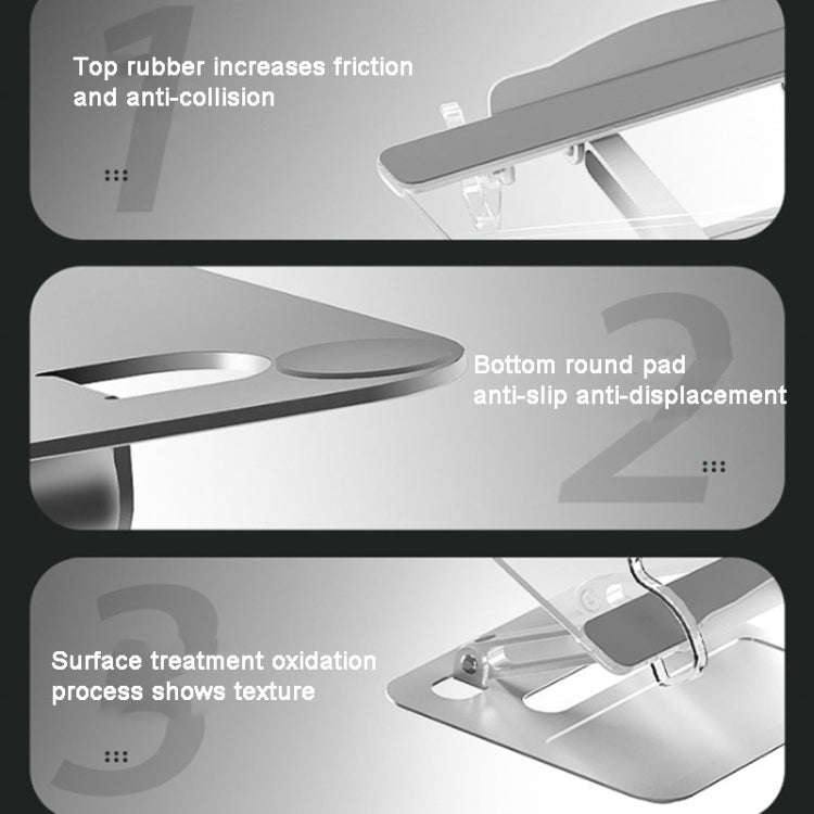 Aluminum Alloy + Acrylic Reading Rack Desktop Liftable Tablet PC Holder,Sepc: A Type