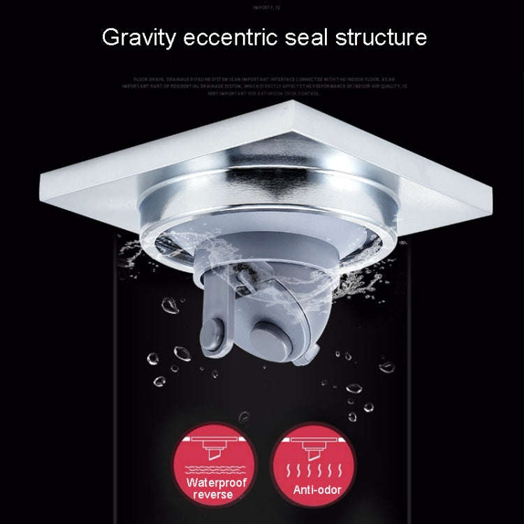Full Copper Odor Proof Floor Drain, Style: K7008 Nickel Brush Dual Use+Magnetic Suspension