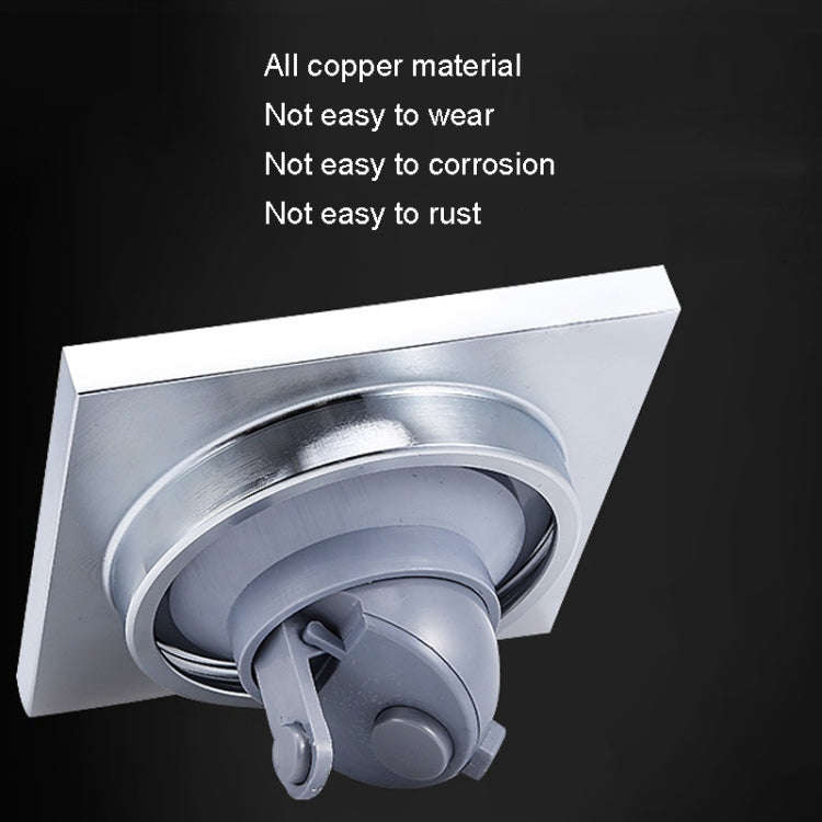 Washing Machine Using Full Copper Floor Drain(K6052 Chrome Plated+Plastic Single Bend+Straight Row)