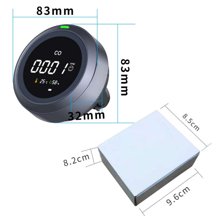 PTH-12 Infrared Carbon Dioxide Detector Portable Temperature And Humidity Air Quality Monitoring ...
