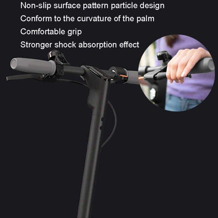 For Ninebot F30/F40 1pair Electric Scooter Silicone Handlebar Cover(Gray)