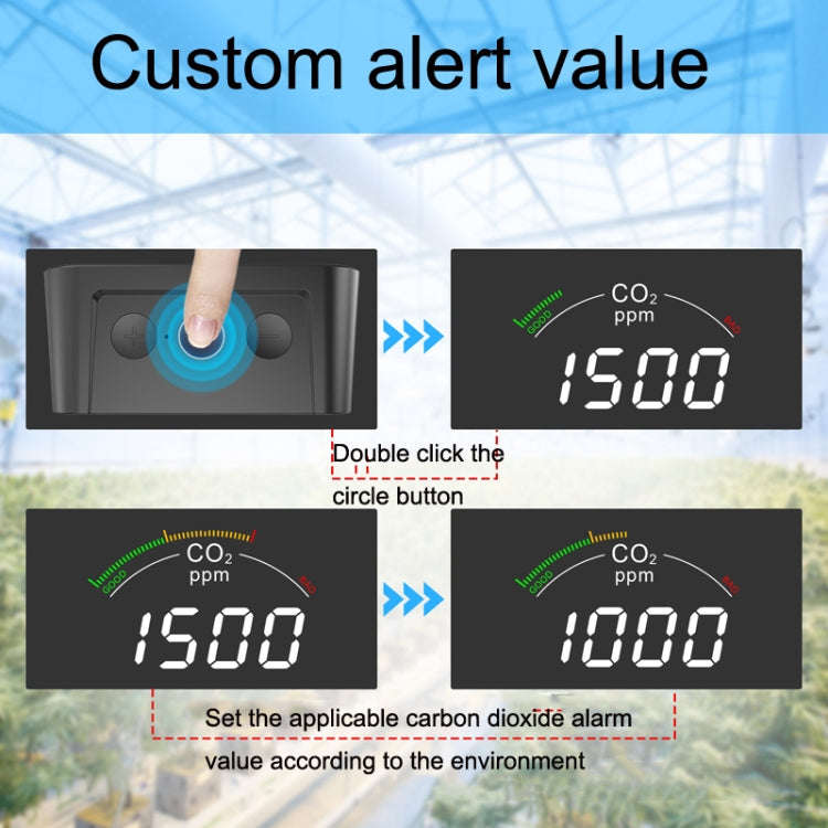 PTH-9CW Wifi Intelligent Infrared CO2 Detector Air Quality Detector Home Temperature And Humidity...
