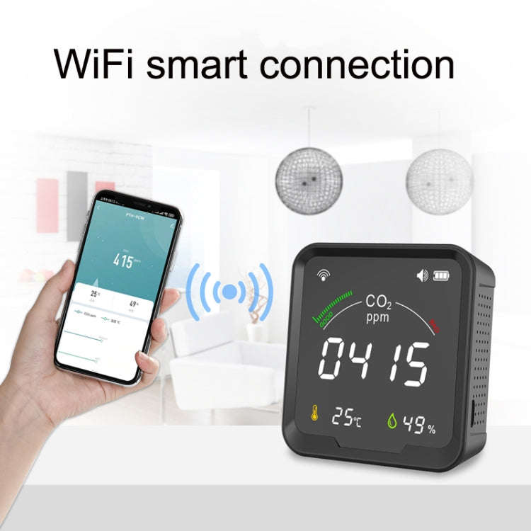 PTH-9CW Wifi Intelligent Infrared CO2 Detector Air Quality Detector Home Temperature And Humidity...