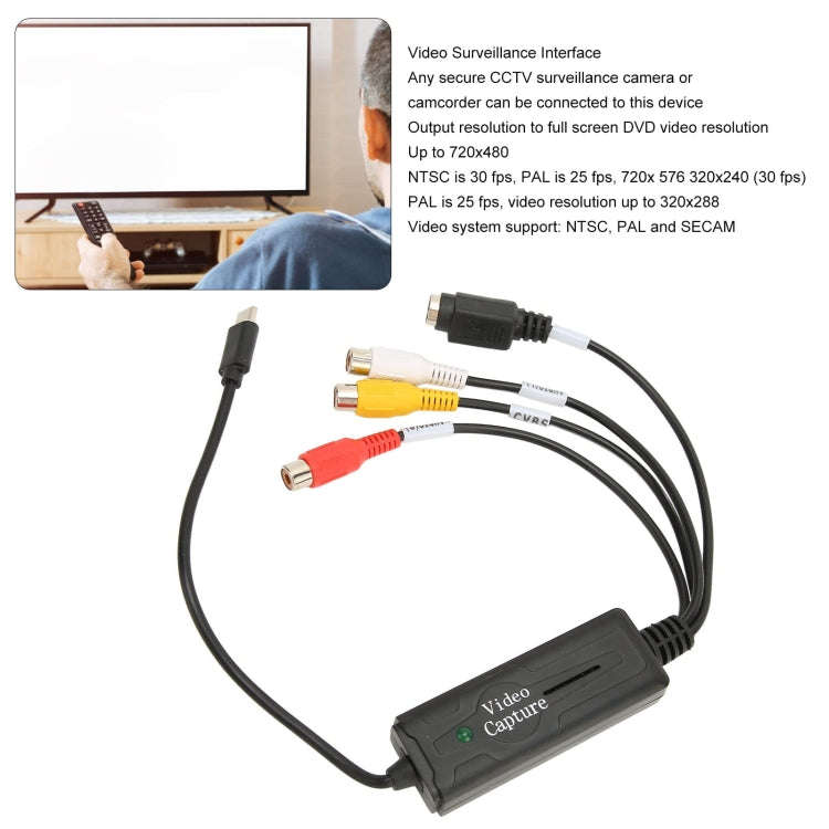 USB-C/Type-C Video Card USB 3.1 Port 1 Channel Converter for Mobile Phone Computer AV Monitor