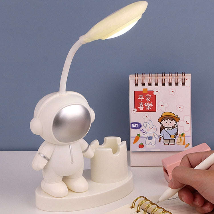 T509 Astronaut Pen Holder Desk Lamp with Pencil Sharpener Function(Blue)