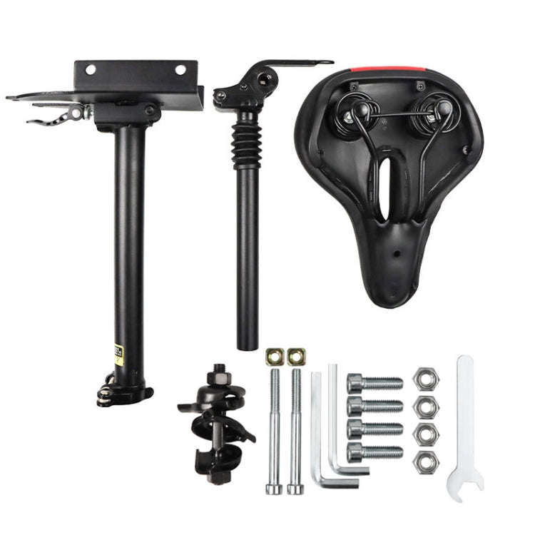 For Xiaomi M365 Scooter Accessories Seat Lifting and Folding Saddle Without Punching(Black)