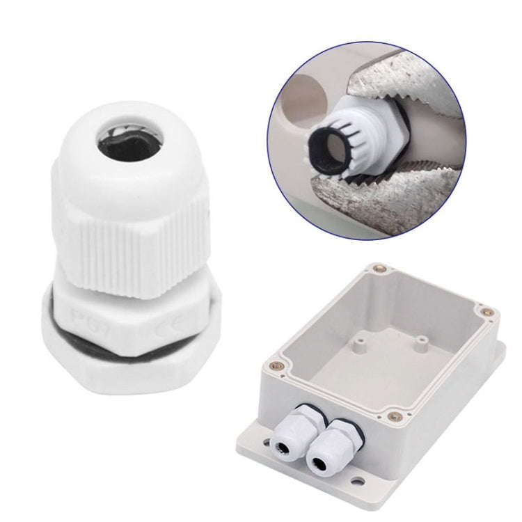 2pcs Switch Modified Part IP66 Waterproof Shell Transparent Upper Hole PG7+Wiring Port
