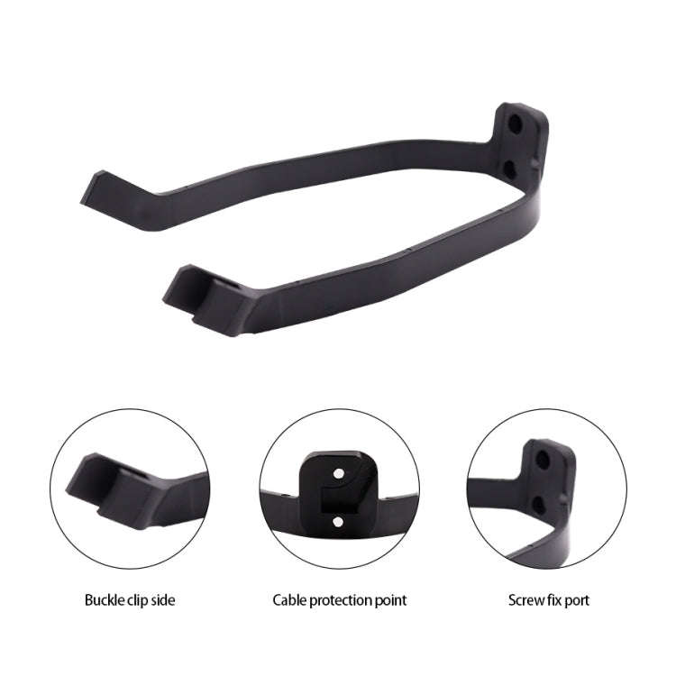 For Xiaomi M365 Electric Scooter Accessories, Fender+Bracket+Taillight, Color: Black Without Wrench