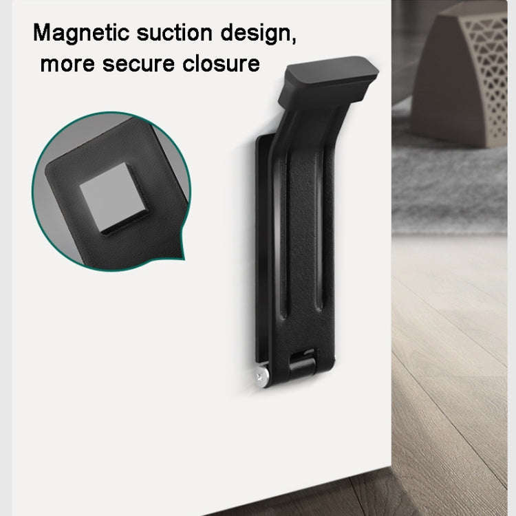Magnetic Door Stopper Pedal Opening And Closing Door Catch For Bottom of Door(White)