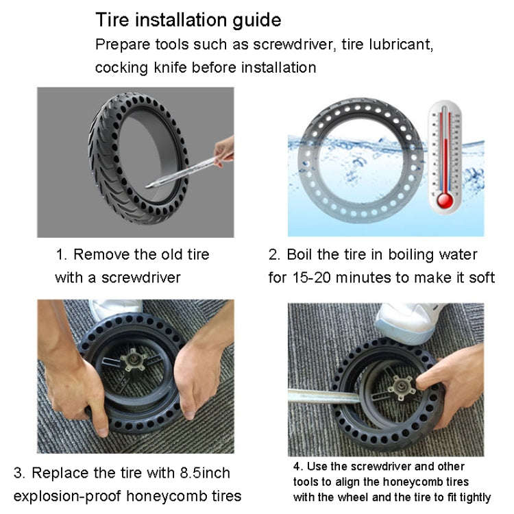 8 inch Electric Scooter Non-slip Honeycomb Outer Tire For Xiaomi M365/M365 Pro /1S/Pro2/Essential...