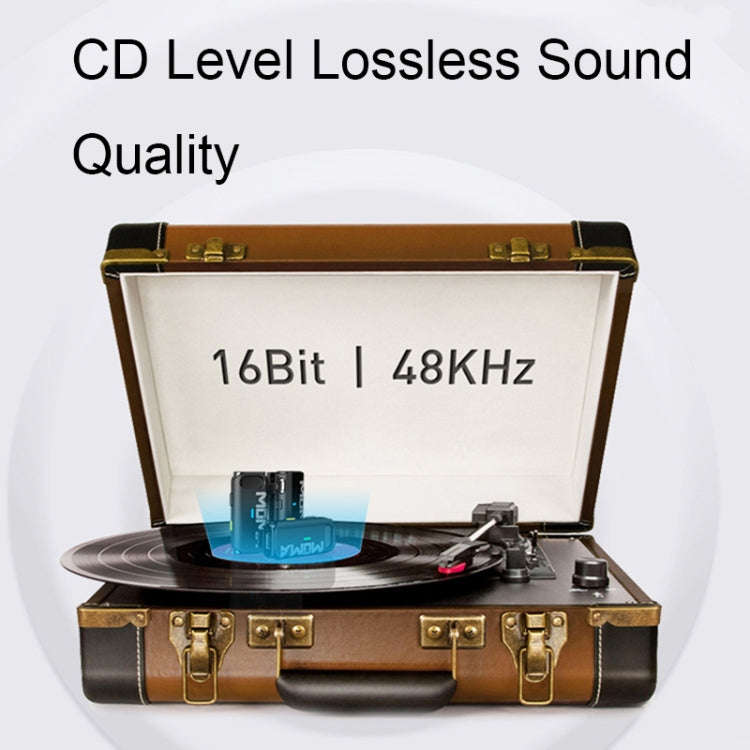 MOMA Lark M1 1 In 1 Mirrorless Camera Live Mini Wireless Lavalier Microphone with Charging Box
