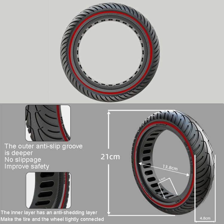 Electric Scooter 8.5 inch Honeycomb Solid Tire For Xiaomi M365/M365 Pro /1S/Pro2/Essential(Red)