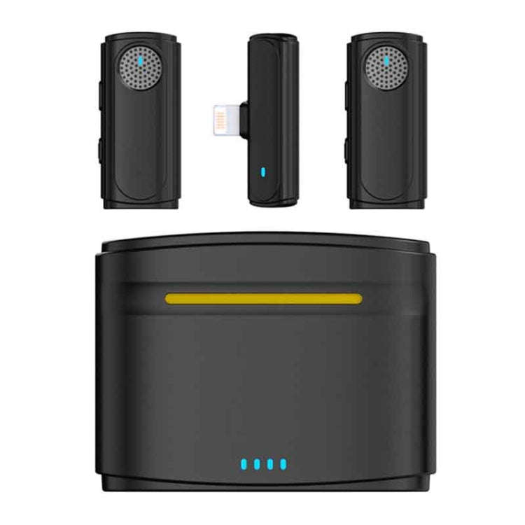 J20 One-two Wireless Lavalier Microphone Audio Video Recording ,Spec: 8 Pin Interface