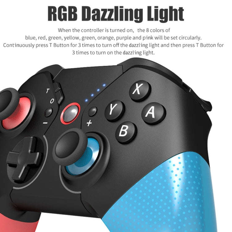 For Nintendo Switch / Switch Lite HS-SW531 Programmable Game Bluetooth Wireless Handle(Black)