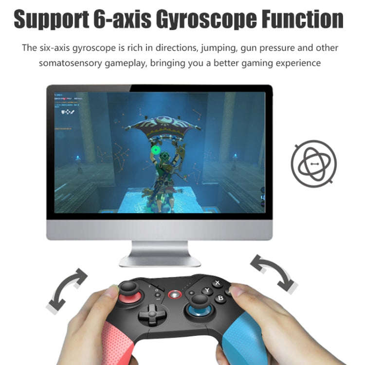 For Nintendo Switch / Switch Lite HS-SW531 Programmable Game Bluetooth Wireless Handle(Black)