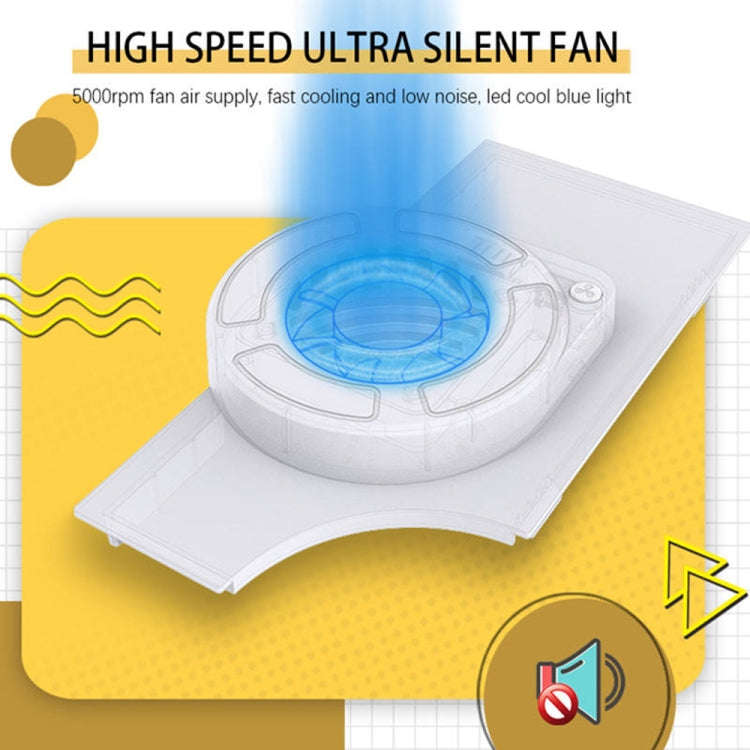 For Nintendo Switch OLED SWL138 Game Console Cooling Fan Host Storage Base Cooling Bracket(White)