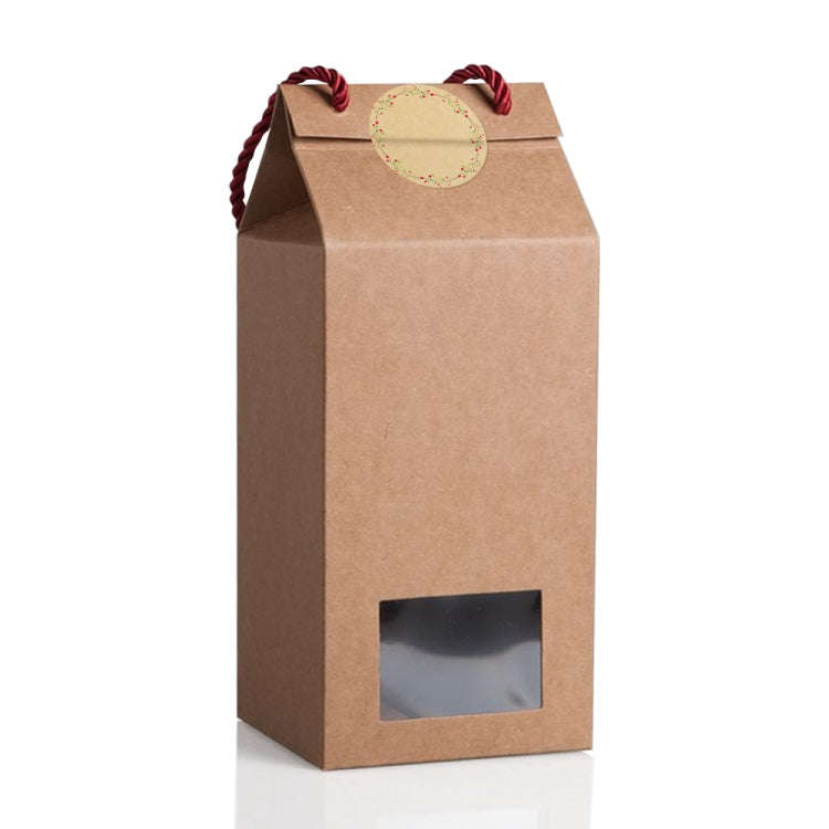Kraft Paper Flower Plant Sticker Gift Packaging Decoration Sticker, Size: 5.0cm(B-92-50)