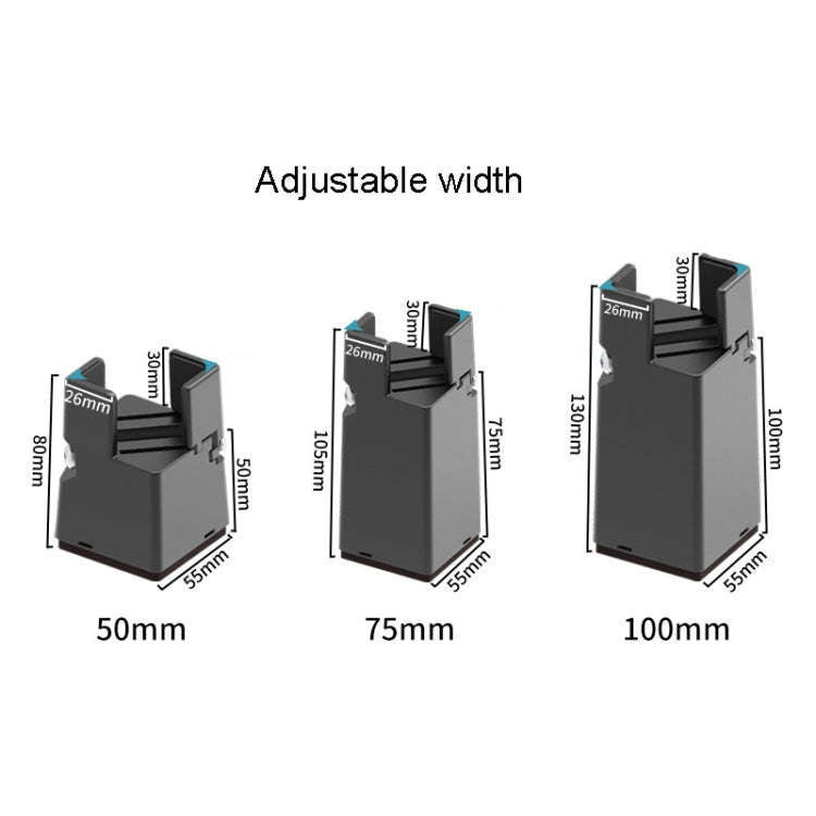 4pcs/set Adjustable Furniture Heightening Feet Pad, Size: 50mm High(Brown Clip Chair Foot For 22-...