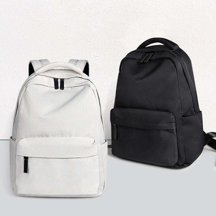 SJ13 13-15.4 inch Large-capacity Waterproof Wear-resistant Laptop Backpack(Beige)