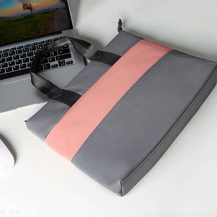 ST05DZ 14.1-15.4 Inch Universal Color Matching Portable Laptop Liner Bag(Pink and Gray)